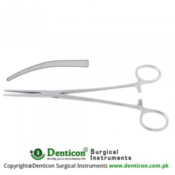 Bengolea Haemostatic Forceps Curved Stainless Steel, 25.5 cm - 10"